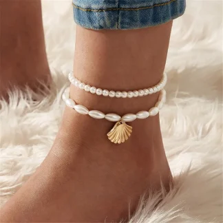 Shell Pendant Beach Anklet